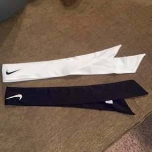 Nike dry fit tie headbands